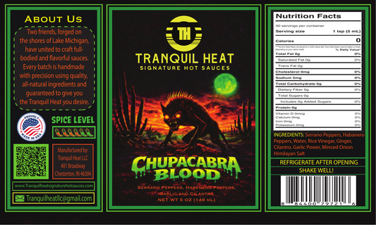 Chupacabra Blood label