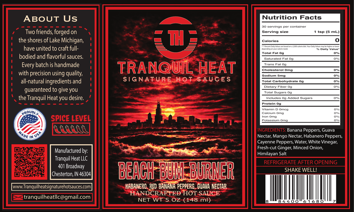 Beach Bum Burner label