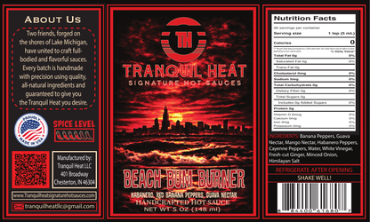Beach Bum Burner label